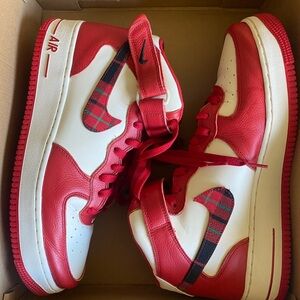 NIKE AIR FORCE 1 MID '07 LX 'RED PLAID' DV0792-101
